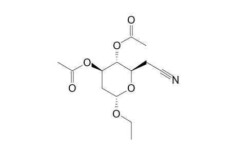 ETHYL-3,4-DI-O-ACETYL-2,6-DIDEOXY-ALPHA-D-ARABINO-HEPTOPYRANURONONITRILE