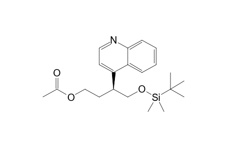 (S)-4-Acetoxy-1-[(tert-butyldimethylsilyl)oxy]-2-(quinolin-4-yl)-butane
