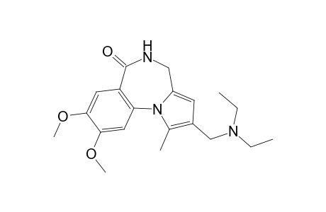2-[(Diethylamino)methyl]-8,9-dimethoxy-1-methyl-4,5-dihydro-6H-pyrrolo[1,2-a][1,4]benzodiazepin-6-one