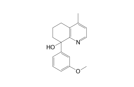 8-(m-methoxyphenyl)-4-methyl-5,6,7,8-tetrahydro-8-quinolinol