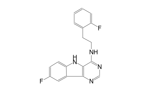 8-fluoro-N-[2-(2-fluorophenyl)ethyl]-5H-pyrimido[5,4-b]indol-4-amine