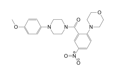 [4-(4-methoxyphenyl)-1-piperazinyl]-[2-(4-morpholinyl)-5-nitrophenyl]methanone