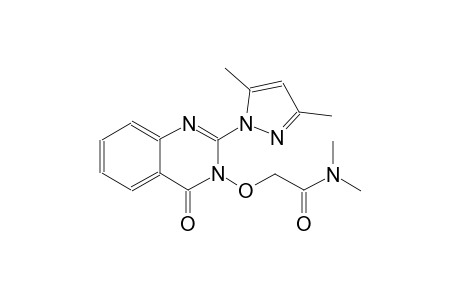 2-[(2-(3,5-dimethyl-1H-pyrazol-1-yl)-4-oxo-3(4H)-quinazolinyl)oxy]-N,N-dimethylacetamide