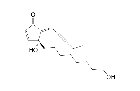 (R)-4-Hydroxy-4-(8-hydroxy-octyl)-5-pent-2-yn-(E)-ylidene-cyclopent-2-enone