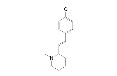 CAULOPHYLLUMINE-B;PIPERIDINE-1-METHYL-(2-S)-(1-(4-HYDROXYPHENYL)-ETHENYL)