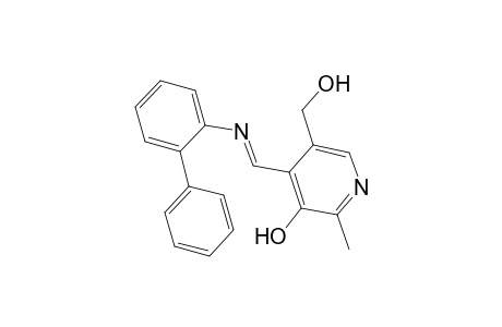 4-[(E)-([1,1'-Biphenyl]-2-ylimino)methyl]-5-(hydroxymethyl)-2-methyl-3-pyridinol