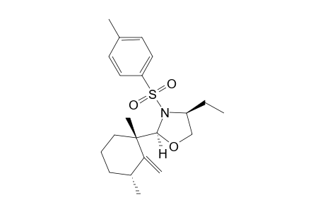 2-[(1',3'-Dimethyl-2'-(methylenecyclohexyl)]-4-ethyl-3-[(4'-methylphenyl)sulfonyl]-1,3-oxazolidine