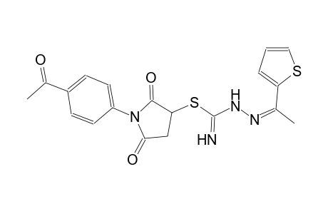 pyrrolidine, 1-(4-acetylphenyl)-3-[[imino[(2Z)-2-[1-(2-thienyl)ethylidene]hydrazino]methyl]thio]-2,5-dioxo-
