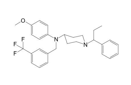 N-4-Methoxyphenyl-N-3-trifluoromethylbenzyl-1-(1-phenylpropyl)piperidin-4-amine