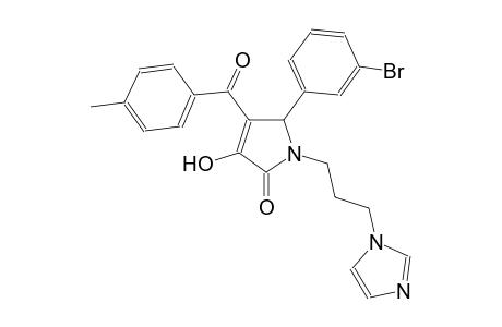 5-(3-bromophenyl)-3-hydroxy-1-[3-(1H-imidazol-1-yl)propyl]-4-(4-methylbenzoyl)-1,5-dihydro-2H-pyrrol-2-one