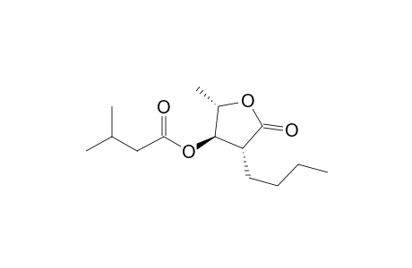 (3R,4R,5S)-3-Butyl-4-isovaleryloxy-5-methyltetrahydrofuran-2-one [(+)-Blastmycinone]