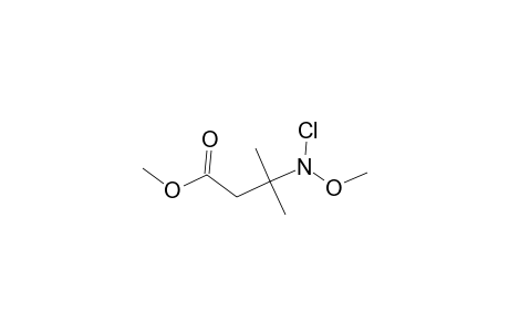 Methyl 3-[chloro(methoxy)amino]-3-methylbutanoate