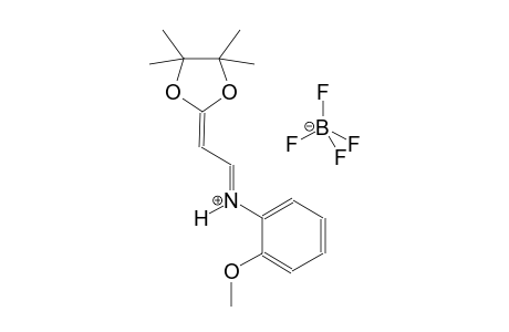 (E)-2-methoxy-N-(2-(4,4,5,5-tetramethyl-1,3-dioxolan-2-ylidene)ethylidene)benzenaminium tetrafluoroborate