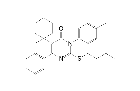 2-(butylthio)-3-(p-tolyl)-3H-spiro[benzo[h]quinazoline-5,1'-cyclohexan]-4(6H)-one