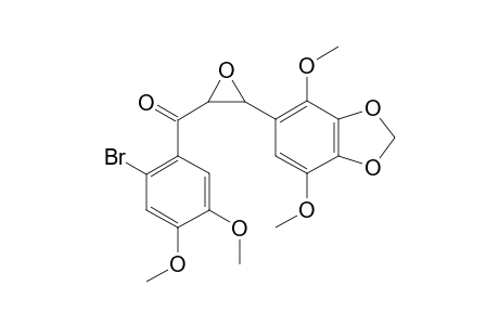 (2-Bromo-4,5-dimethoxyphenyl)[3-(4,7-dimethoxy-1,3-benzodioxol-5-yl)oxiran-2-yl]methanone