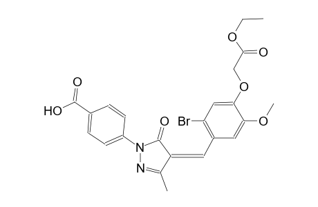 4-{(4Z)-4-[2-bromo-4-(2-ethoxy-2-oxoethoxy)-5-methoxybenzylidene]-3-methyl-5-oxo-4,5-dihydro-1H-pyrazol-1-yl}benzoic acid
