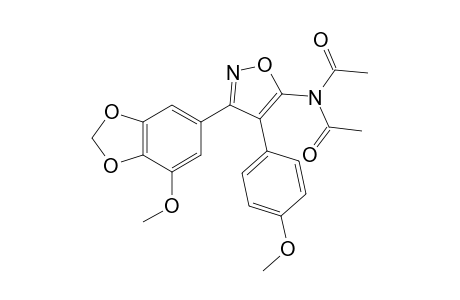 N-Acetyl-N-[3-(7-methoxy-1,3-benzodioxol-5-yl)-4-(4- methoxyphenyl)-5-isoxazolyl]acetamide