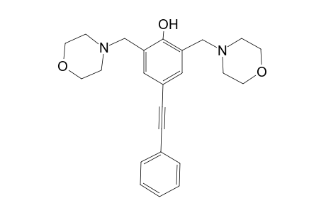 2,6-Bis(morpholinomethyl)-4-(2-phenyl-1-ethynyl)phenol