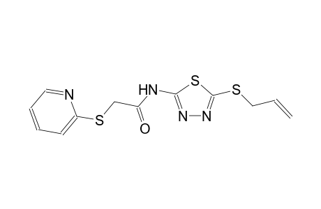 N-[5-(allylsulfanyl)-1,3,4-thiadiazol-2-yl]-2-(2-pyridinylsulfanyl)acetamide
