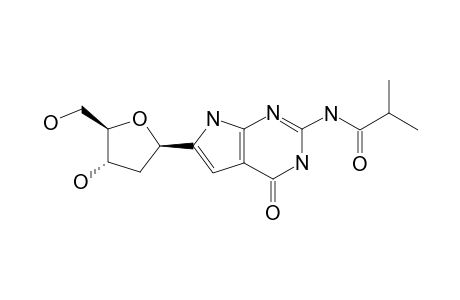 2-ISOBUTYRYLAMINO-6-(2-DEOXY-BETA-D-ERYTHRO-PENTOFURANOSYL)-7H-PYRROLO-[2,3-D]-PYRIMIDIN-4(3H)-ONE