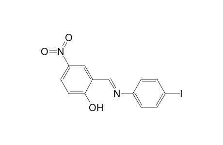 2-((E)-[(4-Iodophenyl)imino]methyl)-4-nitrophenol