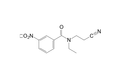 N-(2-cyanoethyl)-N-ethyl-m-nitrobenzamide