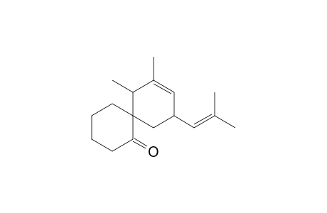 Spiro[2,3-Dimethyl-5-isobutenylcyclohex-3-ene-1,2'-cyclohexanone]