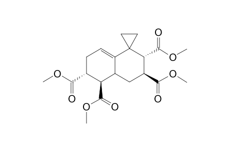 Tetramethyl (3S*,4S*,7R*,8R*)-spiro[cyclopropane-1',2-bicyclo[4.4.0]dec-10-ene]-3,4,7,8-tetracarboxylate