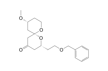 (2R,6S,10R)-2-(2-(Benzyloxy)ethyl)-10-methoxy-1,7-dioxaspiro[5.5]undecan-4-one