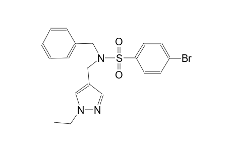 benzenesulfonamide, 4-bromo-N-[(1-ethyl-1H-pyrazol-4-yl)methyl]-N-(phenylmethyl)-