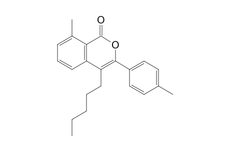 8-Methyl-4-n-pentyl-3-(p-tolyl)-1H-isochromen-1-one