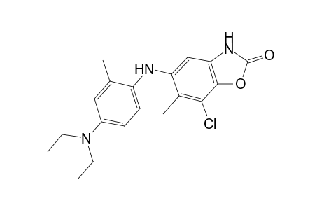2(3H)-benzoxazolone, 7-chloro-5-[[4-(diethylamino)-2-methylphenyl]amino]-6-methyl-