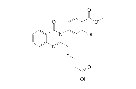 3-[4'-(Methoxycarbonyl)-3'-hydroxyphenyl]-2-[(2"-hydroxycarbonyl)ethylthiomethyl]-4(3H)-quinazolin-4-one