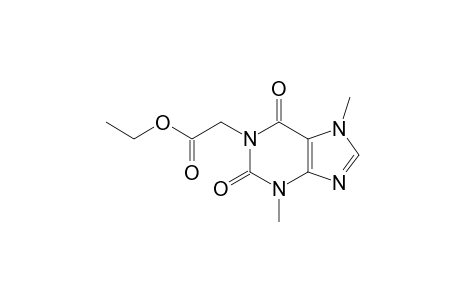3,7-dimethyl-2,6-dioxo-1,2,3,6-tetrahydropurine-1-acetic acid, ethyl ester