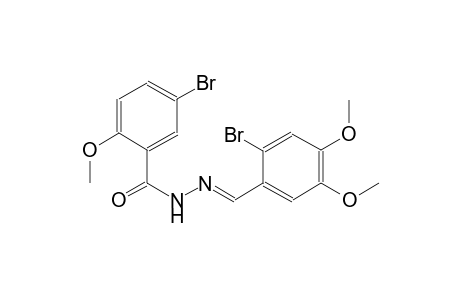 5-bromo-N'-[(E)-(2-bromo-4,5-dimethoxyphenyl)methylidene]-2-methoxybenzohydrazide