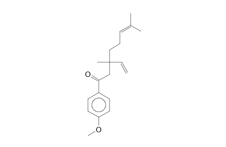 6-Octen-1-one, 3,7-dimethyl-3-ethenyl-1-(4-methoxyphenyl)-