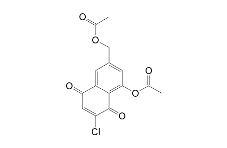 4-(Acetyloxy)-2-(acetoxymethyl)-6-chloro-5,8-naphthalenedione