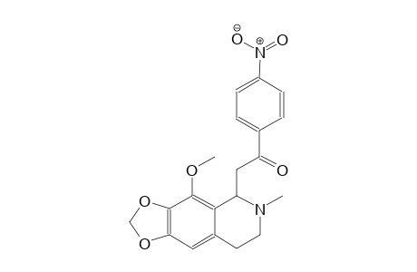 2-(4-methoxy-6-methyl-5,6,7,8-tetrahydro[1,3]dioxolo[4,5-g]isoquinolin-5-yl)-1-(4-nitrophenyl)ethanone
