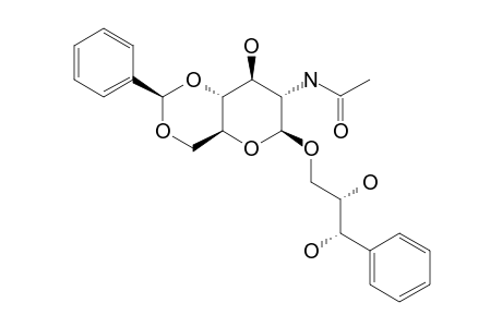 (2S,3S)-2,3-DIHYDROXY-3-PHENYLPROPYL-2-ACETAMIDO-4,6-O-(R)-BENZYLIDENE-2-DEOXY-BETA-D-GLUCOPYRANOSIDE