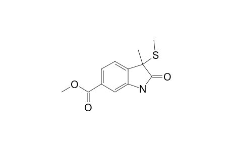 6-CARBOMETHOXY-3-METHYL-3-METHYLTHIOOXINDOL