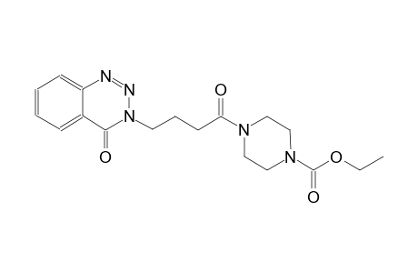 1-piperazinecarboxylic acid, 4-[1-oxo-4-(4-oxo-1,2,3-benzotriazin-3(4H)-yl)butyl]-, ethyl ester