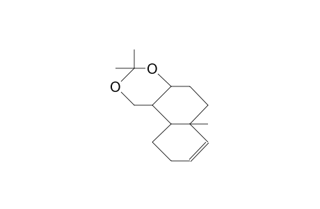 (1S,2S,4AS, 8aR)-1,2,3,4,4a,7,8,8a-octahydro-1-hydroxymethyl-4a-methyl-2-naphthalenol acetonide
