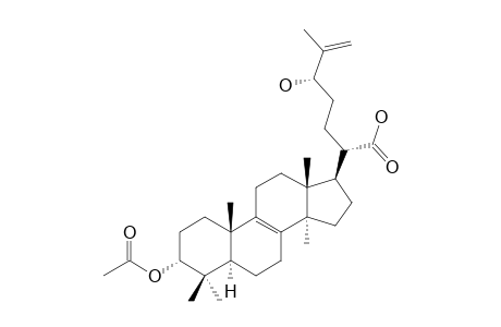 (24S)-3-ALPHA-ACETOXY-24-HYDROXY-5-ALPHA-LANOSTA-8,25-DIEN-21-OIC-ACID;TSUGARIC-ACID-C