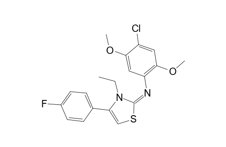 (4-chloro-2,5-dimethoxy-phenyl)-[3-ethyl-4-(4-fluoro-phenyl)-3H-thiazol-2-ylidene]-amine