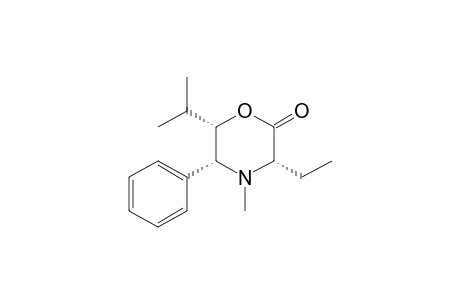 (3S,5R,6S)-3-ethyl-4-methyl-5-phenyl-6-propan-2-yl-2-morpholinone