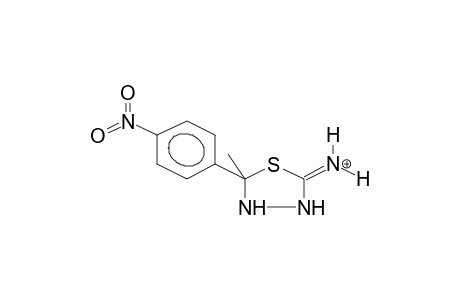 2-(PARA-NITROPHENYL)-2-METHYL-5-IMINO-1,3,4-THIADIAZOLIDINE, PROTONATED