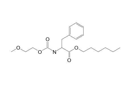 L-Phenylalanine, N-(2-methoxyethoxycarbonyl)-, hexyl ester