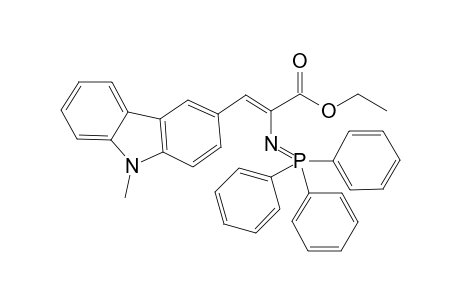 Ethyl .alpha.-[(Triphenylphosphoranylidene)amino]-.beta..-[2-(9-methyl)carbazoyl]acrylate