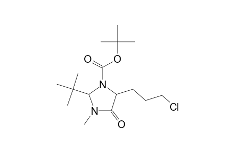 tert-Butyl 2-tert-butyl-5-(3-chloropropyl)-3-methyl-4-oxo-1-imidazolidinecarboxylate
