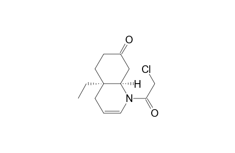 7(1H)-Quinolinone, 1-(chloroacetyl)-4a-ethyl-4,4a,5,6,8,8a-hexahydro-, cis-(.+-.)-